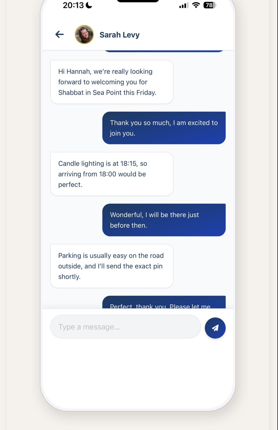 Chat with your host